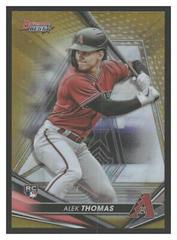 Alek Thomas [Gold] #22 Baseball Cards 2022 Bowman's Best Prices
