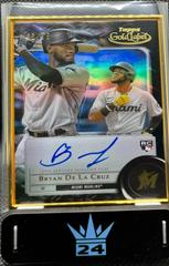 Bryan De La Cruz [Black] Baseball Cards 2022 Topps Gold Label Framed Autographs Prices