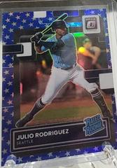 Julio Rodriguez [Spirit of 76] #97 Baseball Cards 2022 Panini Donruss Optic Prices