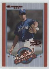 Alex Rodriguez #201 Baseball Cards 2001 Donruss Prices