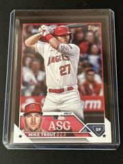 Mike Trout [Black] Baseball Cards 2023 Topps Update All Star Game Prices