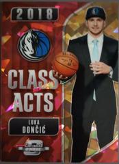 Luka Doncic [Red Cracked Ice] #13 Basketball Cards 2018 Panini Contenders Optic Class Acts Prices