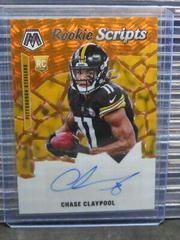 Chase Claypool [Orange] #RS20 Football Cards 2020 Panini Mosaic Rookie Scripts Prices