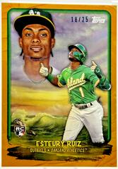 Esteury Ruiz [Indian Yellow] Baseball Cards 2023 Topps X Bob Ross The Joy Of Budding Talents Prices