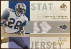 Marshall Faulk [Yds.Rushing] Football Cards 2001 SP Authentic Stat Jerseys Prices
