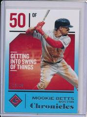 Mookie Betts [Blue] #10 Baseball Cards 2018 Panini Chronicles Prices
