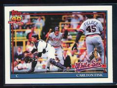 Carlton Fisk #170 Baseball Cards 1991 Topps Tiffany Prices