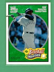 Tony Gwynn [Emerald Autograph] #82 Baseball Cards 2005 Upper Deck Baseball Heroes Prices