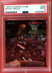 Bonzi Wells #204 Basketball Cards 1998 Stadium Club Prices