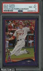 Mike Trout [Toys R US Purple Border] #1 Baseball Cards 2014 Topps Prices