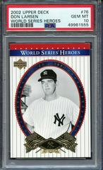 Don Larsen #76 Baseball Cards 2002 Upper Deck World Series Heroes Prices