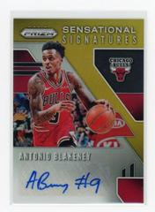 Antonio Blakeney [Gold Prizm] #SS-ABK Basketball Cards 2019 Panini Prizm Sensational Signatures Prices