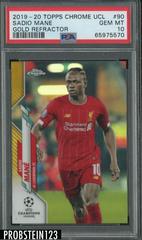 Sadio Mane [Gold Refractor] #90 Soccer Cards 2019 Topps Chrome UEFA Champions League Prices