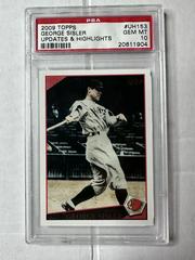 George Sisler Baseball Cards 2009 Topps Updates & Highlights Prices