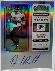 Desmond Ridder [Autograph Championship Ticket] #114 Football Cards 2022 Panini Contenders Prices