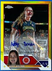 Addy Brown [Yellow] #CA-ABR Basketball Cards 2023 Topps Chrome McDonald's All American Autographs Prices