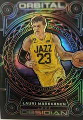 Lauri Markkanen [Red] #12 Basketball Cards 2022 Panini Obsidian Orbital Prices