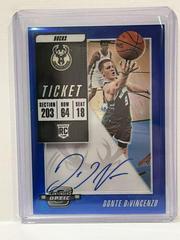 Donte DiVincenzo [White Jersey Autograph] #121 Basketball Cards 2018 Panini Contenders Optic Prices