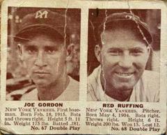 Joe Gordon, Red Ruffing Baseball Cards 1941 Double Play Prices