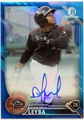 Domingo Leyba [Blue Refractor] Baseball Cards 2016 Bowman Chrome Prospect Autograph Prices