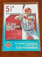 Albert Pujols [Teal] #51 Baseball Cards 2018 Panini Chronicles Prices