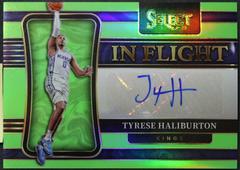 Tyrese Haliburton [Green Prizm] #IF-THB Basketball Cards 2021 Panini Select In Flight Signatures Prices