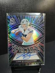 Luke Schoonmaker [Hyper] #16 Football Cards 2023 Panini Spectra Spectral Signature Prices