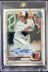 Adley Rutschman [Refractor] #CPA-AR Baseball Cards 2020 Bowman Chrome Prospect Autographs Prices