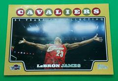 LeBron James [Gold] Basketball Cards 2008 Topps Prices