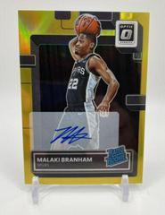 Malaki Branham [Signature Gold] #222 Basketball Cards 2022 Panini Donruss Optic Prices