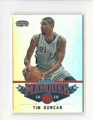 Tim Duncan #76 Basketball Cards 2012 Panini Marquee Prices