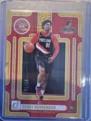 Scoot Henderson [Gold] #5 Basketball Cards 2023 Panini Donruss Hardwood Masters Prices