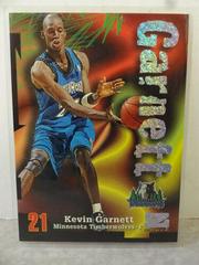 Kevin Garnett [Rave] #21 Basketball Cards 1997 Skybox Z Force Prices