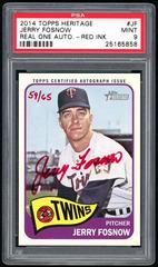 Jerry Fosnow [Red Ink] #JF Baseball Cards 2014 Topps Heritage Real One Autographs Prices