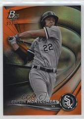 Colson Montgomery [Orange] Baseball Cards 2022 Bowman Platinum Top Prospects Prices