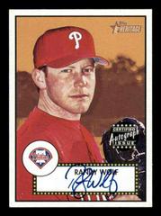 Randy Wolf #THARW Baseball Cards 2001 Topps Heritage Autographs Prices
