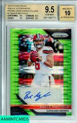 Baker Mayfield [Neon Green Pulsar] #1 Football Cards 2018 Panini Prizm Rookie Autographs Prices