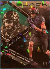 Quentin Johnston [Green Ice] #6 Football Cards 2023 Panini Chronicles Draft Picks Black Prices
