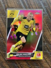 Erling Haaland [Pink Refractor] Soccer Cards 2021 Topps Chrome Bundesliga Prices