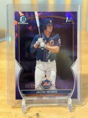 Jacob Reimer [Purple] #BCP-181 Baseball Cards 2023 Bowman Chrome Prospects Sapphire Prices