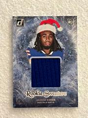 James Cook Football Cards 2022 Panini Donruss Rookie Holiday Sweater Prices