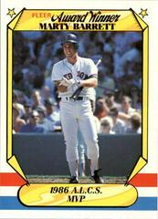 Marty Barrett Baseball Cards 1987 Fleer Award Winners Prices