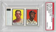 Chuck Schilling [Hank Aaron] Baseball Cards 1962 Topps Stamp Panels Prices