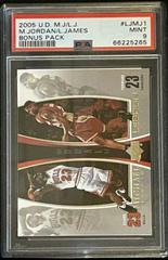 LeBron James, Michael Jordan #LJMJ1 Basketball Cards 2005 Upper Deck MJ, LJ Bonus Pack Prices