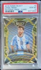 Lionel Messi [Camo] Soccer Cards 2016 Panini Select National Pride Prices
