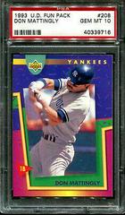 Don Mattingly #208 Baseball Cards 1993 Upper Deck Fun Packs Prices