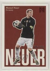 Manuel Neuer [Red] Soccer Cards 2017 Panini Nobility Prices