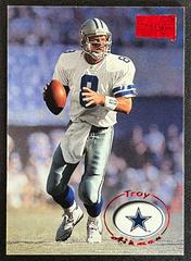 Troy Aikman [Rubies] #41 Football Cards 1996 Skybox Premium Prices