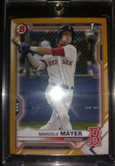 Marcelo Mayer [Gold] #BD-174 Baseball Cards 2021 Bowman Draft Prices