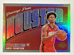 Amen Thompson #8 Basketball Cards 2023 Panini Hoops Rookie Greetings Prices